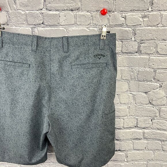 Callaway Mens Golf Shorts Black / Blue Stretch Size 40 - Picture 3 of 4